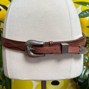 Tom Taylor Texas Handmade Mens Luxury Leather Sterling Silver Belt and Buckle